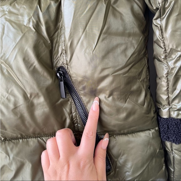 French Connection faux shearling trim zip up puffer jacket - Picture 7 of 8